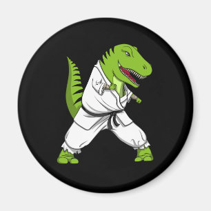 T-Rex Dinosaurier Ninja Kampfkunst-Karate Magnet