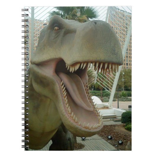 T-Rex-Dinosaurier-Notebook Notizblock (Vorderseite)