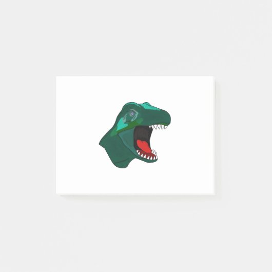 T Rex Dinosaurier Post-it Klebezettel (Vorderseite)