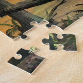 T rex dinosaurier puzzle (Seite)