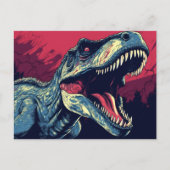 T-Rex Dinosaurier Reptil  Postkarte (Vorderseite)