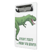 T-Rex Dinosaurier Schulmaterial Mini Klemmbrett (Gewinkelt2)