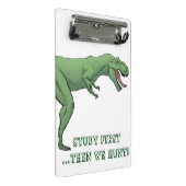 T-Rex Dinosaurier Schulmaterial Mini Klemmbrett (Schrägansicht)