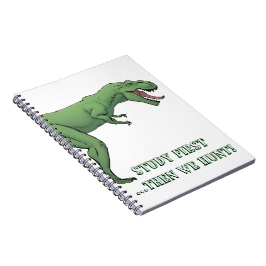 T-Rex Dinosaurier Schulmaterial Notizblock (Rechte Seite)