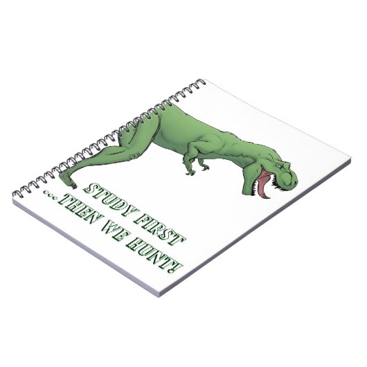 T-Rex Dinosaurier Schulmaterial Notizblock (Linke Seite)