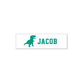 T Rex Dinosaurier Silhouette Kinder Name Permastempel (Design)