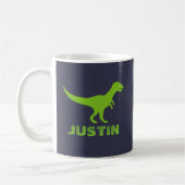 T Rex Dinosaurier Tasse personalisiert mit Kindern (Links)