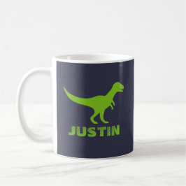 T Rex Dinosaurier Tasse personalisiert mit Kindern