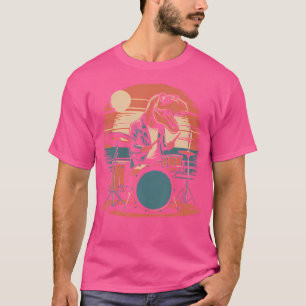 T Rex Dinosaurier Trommeln für Männer T-Shirt