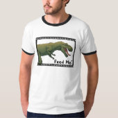 T-Rex Dinosaurier Tyrannosaurus Fütterte mich! T-Shirt (Vorderseite)