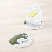 T-Rex Dinosaurier Tyrannosaurus Thirsty Fütterte m Getränkeuntersetzer (Seite)
