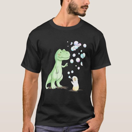 T Rex Dinosaurier und Guinea T-Shirt (Vorderseite)