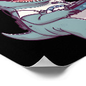 T. Rex-Dinosaurier Video Game Gamer Pl Poster (Ecke)