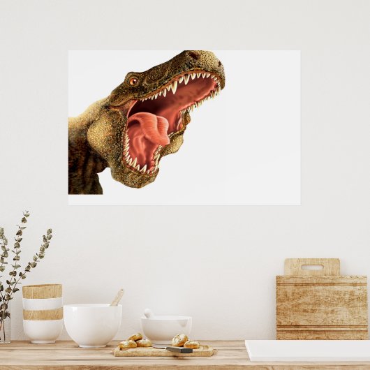 T Rex Dinosaurier Wall Mural Poster Kids Room (Küche)