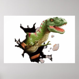 T Rex Dinosaurier Wall Mural Poster Kids Room