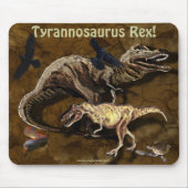 T-Rex Dinosaurier & Wildlife Mousepad (Vorne)