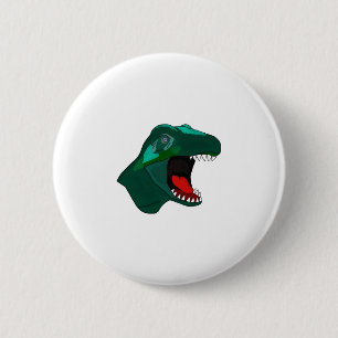T Rex Dinossaur Button