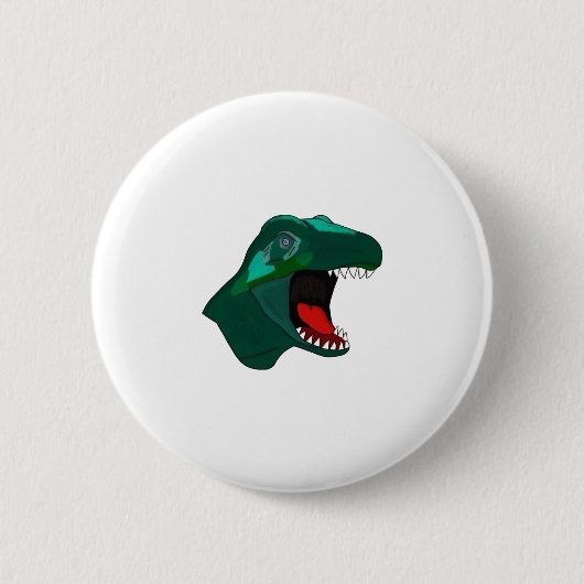 T Rex Dinossaur Button (Vorderseite)