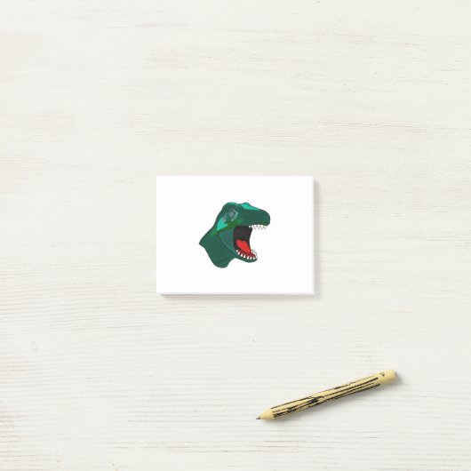 T Rex Dinossaur Post-it Klebezettel (Auf Schreibtisch)