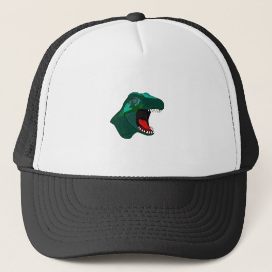 T Rex Dinossaur Truckerkappe (Vorderseite)