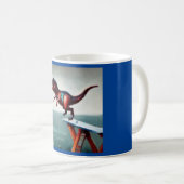 T Rex Diving Kaffeetasse (VorderseiteRechts)