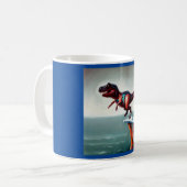 T Rex Diving Kaffeetasse (Vorderseite Links)