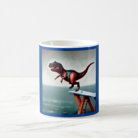 T Rex Diving Kaffeetasse (Mittel)