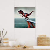 T Rex Diving Poster (Küche)