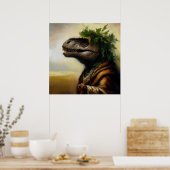 T Rex Druid Poster (Küche)