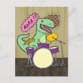 T Rex Drums Postkarte (Vorderseite)