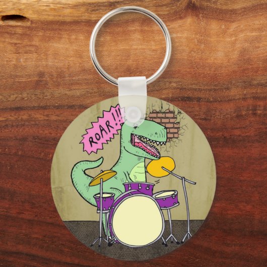 T Rex Drums Schlüsselanhänger (Vorderseite)