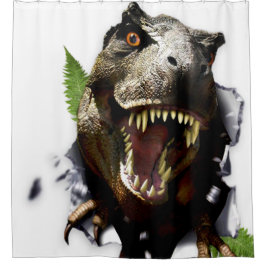 t rex Duschenzeit Duschvorhang