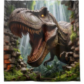 T-Rex-Duschvorhang Duschvorhang (Vorderseite)