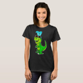 T Rex Easter Bunny Dinosaur Boys Basket Stuffe K T-Shirt (Vorne ganz)