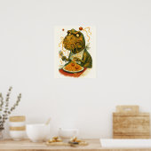 T-Rex Eating Spaghetti Poster (Küche)