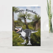 T Rex Editable Card mit Alter Karte (Vorderseite)