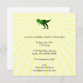 T-Rex Einladung (Vorne/Hinten)