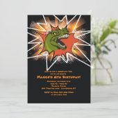 T-Rex-Einladung Einladung (Stehend Vorderseite)