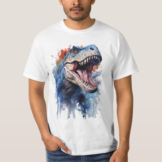 T-Rex en Fiesta de Colores T-Shirt (Vorderseite)