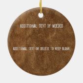 T-Rex entbeint personalisierte Verzierung Keramikornament (Hinten)