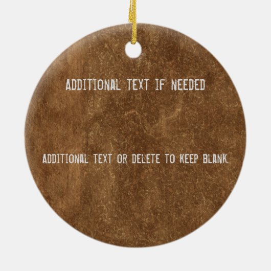 T-Rex entbeint personalisierte Verzierung Keramikornament (Hinten)