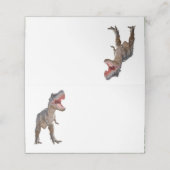 T Rex Faltäre Platzkarte (Außenseite Aufgefaltet)