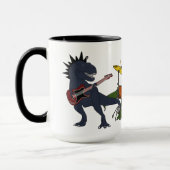T-Rex Felsen-Band-Kaffee-Tasse Tasse (Links)