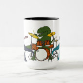 T-Rex Felsen-Band-Kaffee-Tasse Tasse (Zentrum)