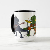 T-Rex Felsen-Band-Kaffee-Tasse Tasse (Vorderseite Links)