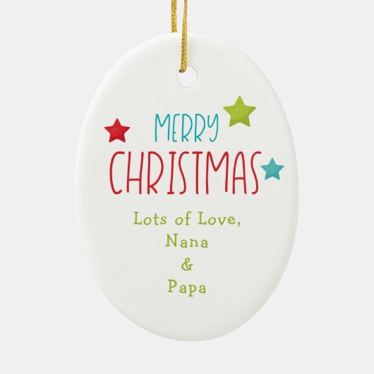 T-Rex Ferien-Lichter Kinder Weihnachten Keramik Ornament (Hinten)