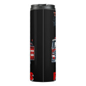 T-Rex-Feuerwehr-Design Thermosbecher (Rückseite)