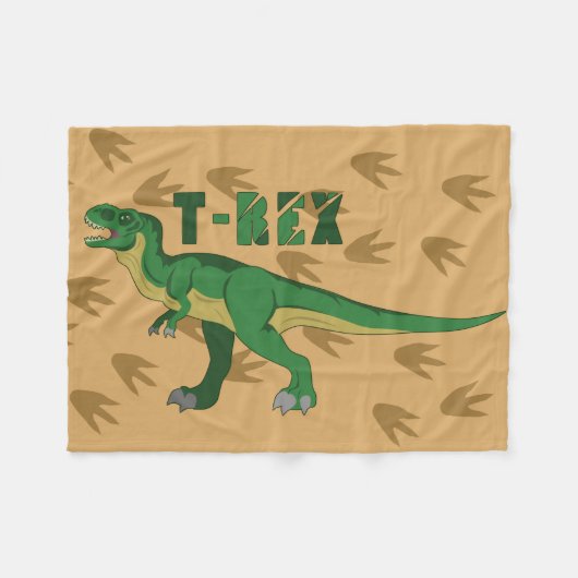 T-Rex Fleecedecke (Vorderseite (Horizontal))