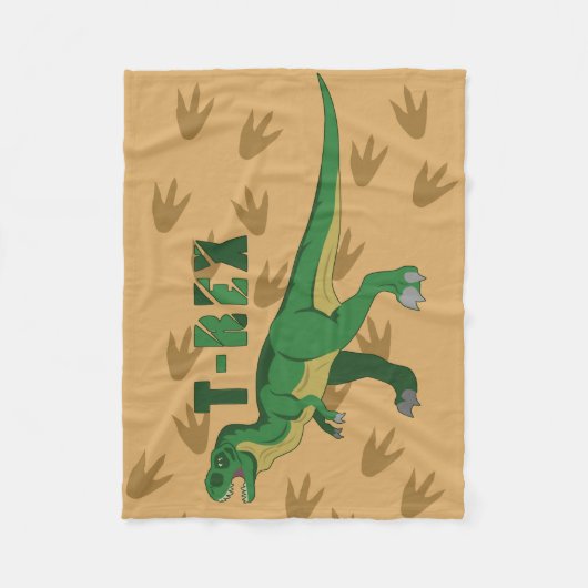 T-Rex Fleecedecke (Vorderseite)
