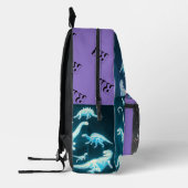 T-Rex Friends Fluorescent Skeleton Dinosaurier Bedruckter Rucksack (Links)